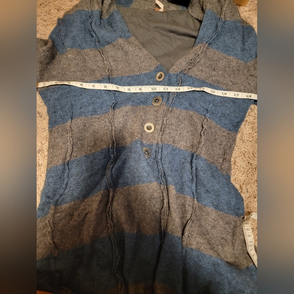 Free People Sweater Blue/gray size large - Picture 6 of 7